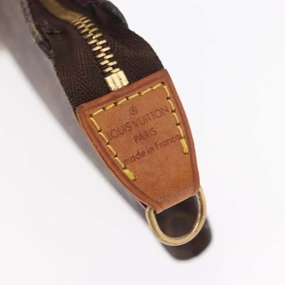 Louis Vuitton Monogram Bucket PM Accessory Pouch Brown